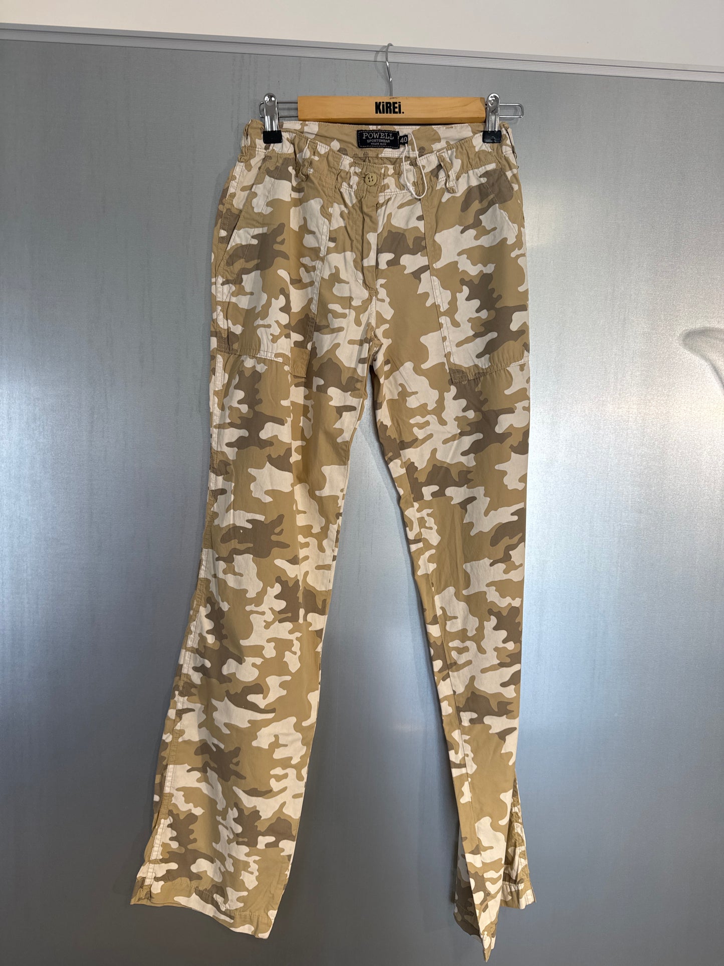 The Sand Stripe Crop Trousers