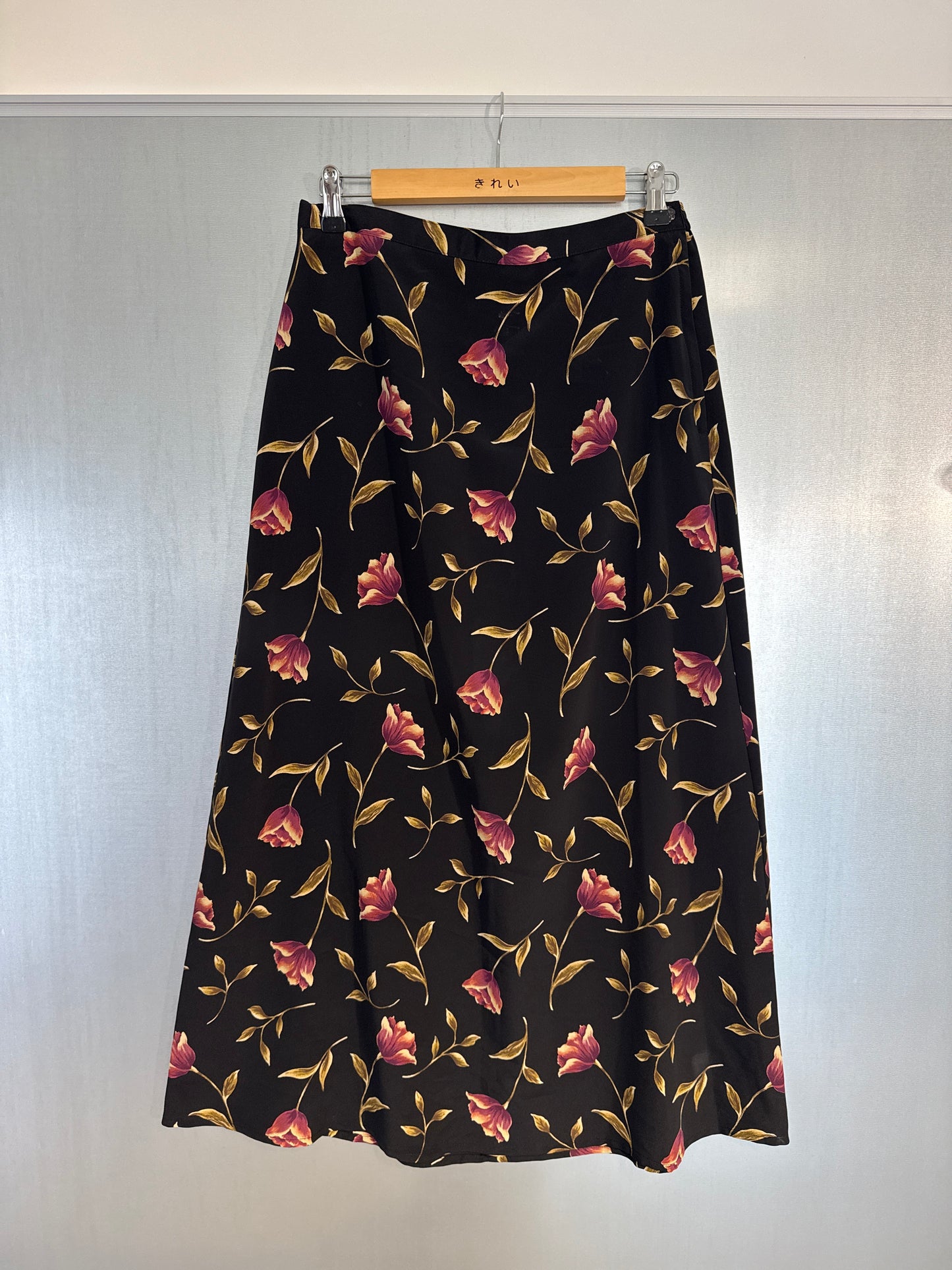 The Floral Silk Skirt