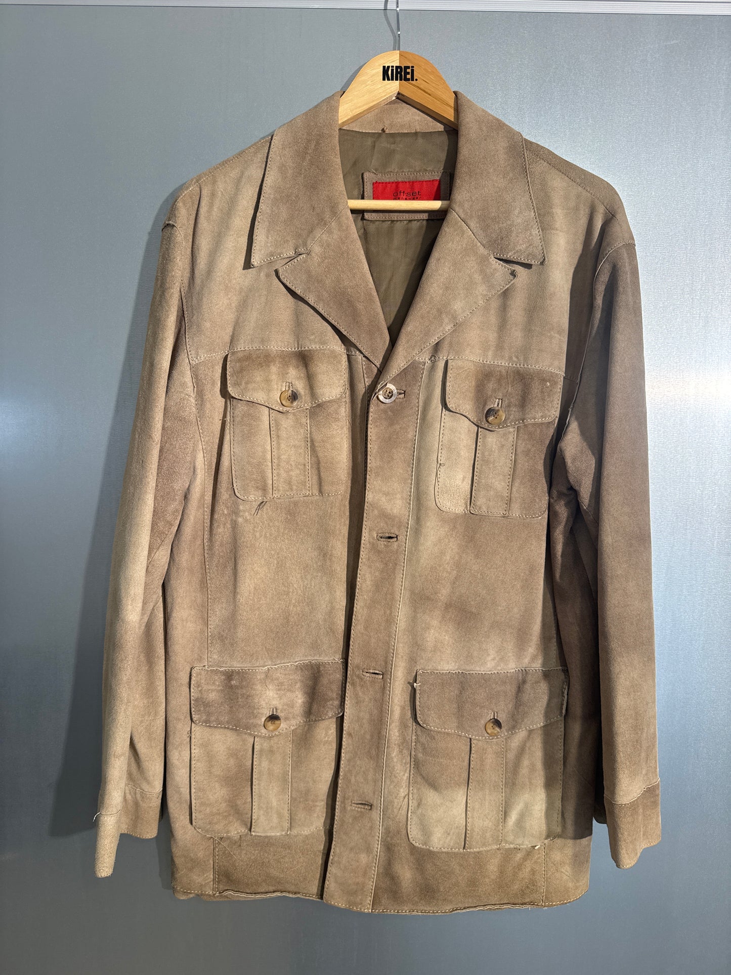 The Sand Utility Suede Jacket