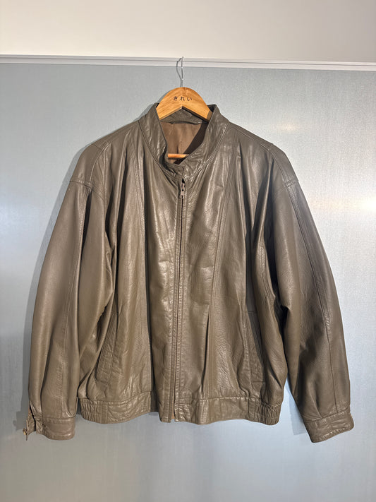 The Olive Flight Leather Jacket