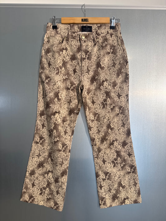 The Baroque Print Trousers by Trussardi