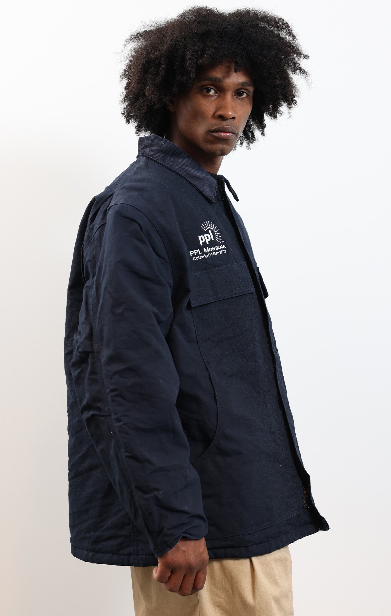 Carhartt Chore Coat Navy “Siemens” Embroidered